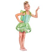 Fantasia Fada Sininho Infantil Fadinha Tinker Bell de Luxo - P 5 - 6