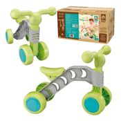 Bicicleta Quadriciclo Toyciclo Equilíbrio 4 Rodas 45x35 Cm Verde