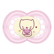 Chupeta Mam Original Night 6+ Meses - Embalagem Dupla Rosa
