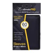 Sleeves Small Preto 61mm x 89mm - 60 unidades - Ultimate Pro