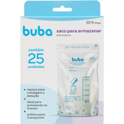Kit 25 Sacos Para Armazenar Leite Materno 200ml - Buba