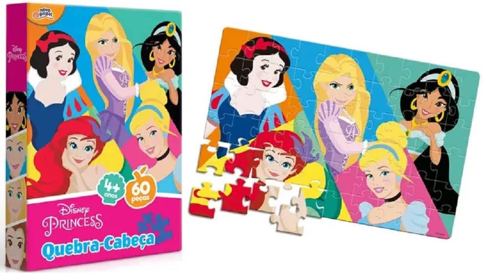 Quebra-Cabeça - Disney Princesa - 100 Peças - Jak - Pequena Sereia -  Toyster - Ri Happy