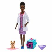 Boneca Articulada - Barbie Profissões - Veterinária - Negra - Mattel
