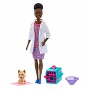 Boneca Articulada - Barbie Profissões - Veterinária - Negra - Mattel