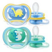 Chupeta Ultra Air Philips Avent Dupla Decorada 18m+ Menino