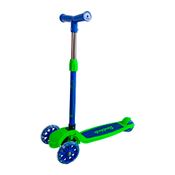 Patinete Infantil 3 Rodas Led até 40kg c/ Kit de Proteção Verde