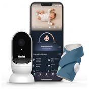 Baba Eletrônica com Câmera HD e Dream Sock Indicador de Qualidade do Sono, Owlet, Branco