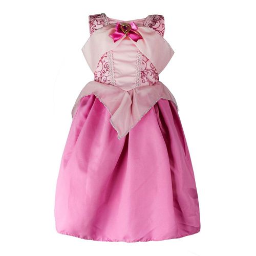 FANTASIA PRINCESA BELA ADORMECIDA VESTIDO AURORA ROSA LUXO