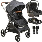 Carrinho de Bebe com Bebe Conforto e Base Kiddo Speedy Grafite