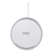 Carregador Magnético Wireless Smartphone Branco Oex Cw101