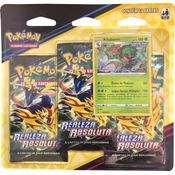 Pokemon Blister Triplo - Realeza Absoluta - Dreno de Madeira