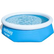 Piscina Inflável Redonda Bestway 2600L Fast Set Azul