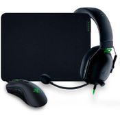 Kit Gamer Razer Battle Bundle, Mouse Gamer DeathAdder V2 + Headset Gamer BlackShark V2 X + Mousepad Gigantus V2, Preto