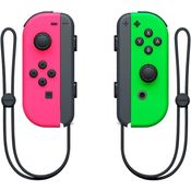 Controle Nintendo Switch Joy-Con (L)\(R) Rosa e Verde Neon