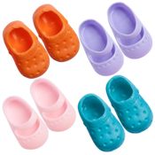 KIT SAPATINHO BONECA PARA OUR GENERATION E REBORN - 4 PARES SOLA 7CM