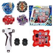 Kit Beyblade 4 In 2 + 2 Lançadores + Arena Promoção