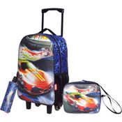 MOCHILA COM RODINHA MACHINE KIT C/3 PECAS (S)