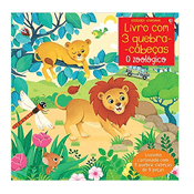 Livro O zoológico: livro com 3 quebra-cabeçasv