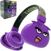 Fone Jellie Monsters Roxo Bluetooth Infantil Headset Sem Fio