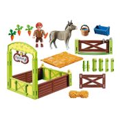 Playmobil - Conjunto de Boneco e Cenários - Snips e Senor Carrots Com Estábulo - Sunny