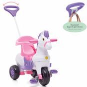 Triciclo Infantil Empurrar Passeio Poto Rosa Calesita 1012