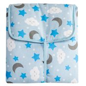 Trocador Portátil c/ Bolsos Internos - Soninho Azul