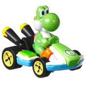 Mini Veículos - Hot Wheels - 1:64 - Mario Kart - Yoshi - Standart Kart - Mattel