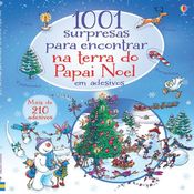 Livro 1001 surpresas para encontrar na terra do Papai Noel em adesivos