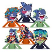 6 Enfeite Display Decoração De Mesa Tema Festa Tubacão