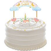 4 Topo Decoração de Bolo Tema Festa Unicórnio