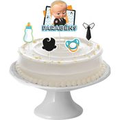 5 Topo Decoração de Bolo Tema Festa Poderoso Chefinho