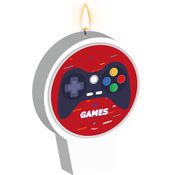 Vela Plana Mêsversário Festa Games Jogos Aniversário