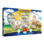 Box Carta de Pokemon Equipe Instinto Broche 38 Cartas Copag