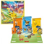 Box Carta Pokemon Academia De Batalha Pokemon Pikachu, Eevee