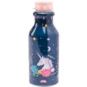 Unicornio Garrafa Squeeze C/ tampa 500ml Criança Escola