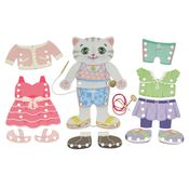 Alinhavo Gatinha Mel Brinquedo Educativo - Newart Toys