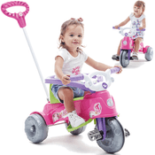 Carrinho de Passeio e Pedal para Bebe Calesita Tatetico Rosa