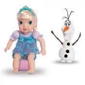 Boneca Bebe Elsa e Olaf Frozen Disney - Mimo