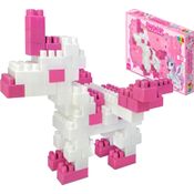 Blocos de Montar Unicornio 64 Peças Brinquedo Infantil