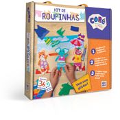 Conjunto de Artesanato - Coré Brincando Eu Faço - Kit de Roupinhas - Toyster