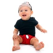 Fantasia Mickey Body Bebê Original Disney Meninos Com Touca M 3 - 6 Meses