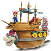 Boneco Super Mario Deluxe Bowser Ship Playset Candide 3021