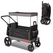 Carrinho de Passeio para 2 Crianças Multifuncional com Compartimento de zenamento, Radio Flyer, Preto