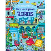 Livro Robôs : Livro de adesivos