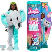 Boneca Barbie Cutie Reveal Elefante + Barbie Negra HKP98 - Mattel HKP97