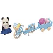 Conjunto de Bicicleta Patins e Acessórios - Menina Panda - Sylvanian Families - Epoch