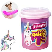 KIT C/ 2 Balde Gelele Slime Unicornio 457g Diversão Para Todos