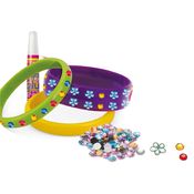 Conjunto De Pulseiras - Glamour Beads - Adesivo E Miçangas - Toyng
