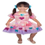 Fantasia - Vestido Festa Junina - Rosa - Brink Model - G