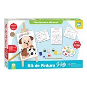 Kit de Pintura Pets Madeira Cavalete 45cm Nig